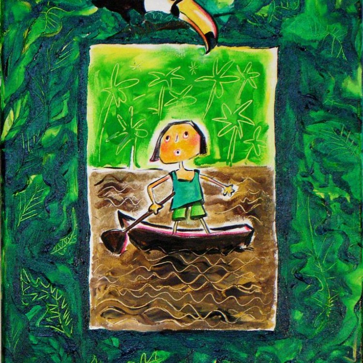 tableau pirogue