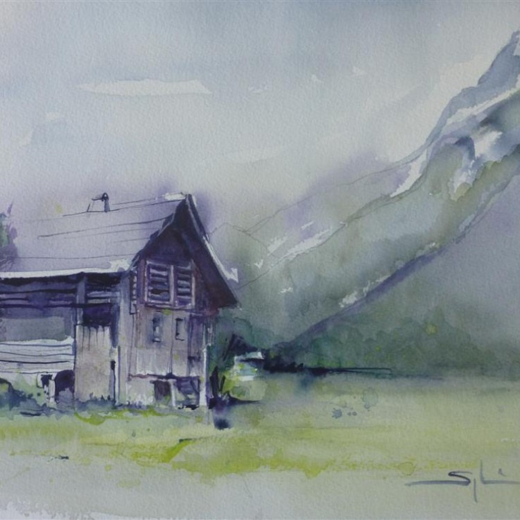 chalet-aquarelle